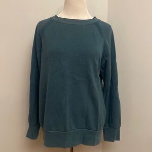 Prana Teal Crew Neck Sweatshirt
